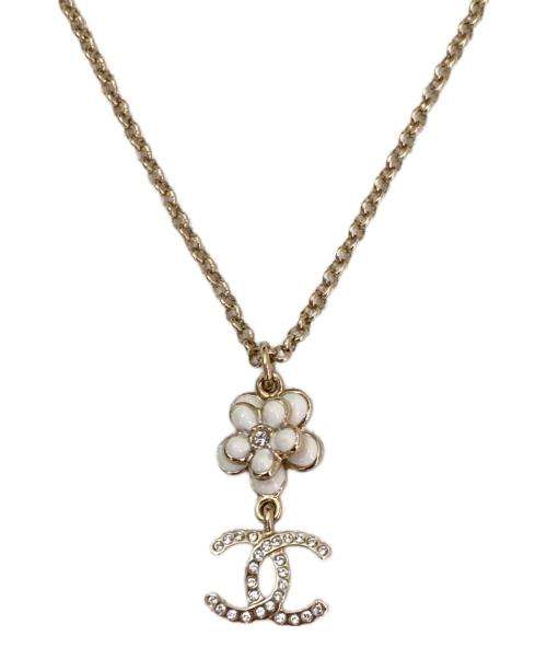 CHANEL（シャネル）CHANEL (シャネル) カメリアココマークチェーンネックレス ゴールドの古着・服飾アイテム