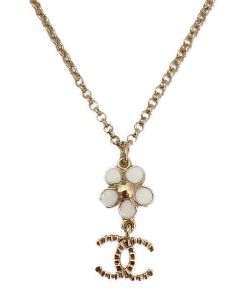 CHANEL（シャネル）CHANEL (シャネル) カメリアココマークチェーンネックレス ゴールドの古着・服飾アイテム