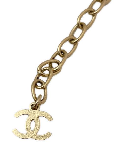 CHANEL（シャネル）CHANEL (シャネル) チェーンブレスレット ゴールド×ブラックの古着・服飾アイテム