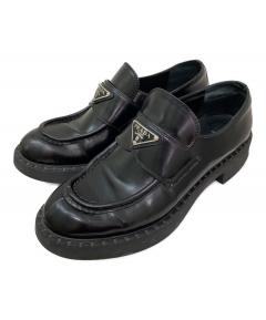 中古・古着通販】PRADA (プラダ) 厚底レースアップレザーシューズ