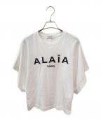 ALAIAアライア）の古着「ロゴTシャツ」｜ホワイト