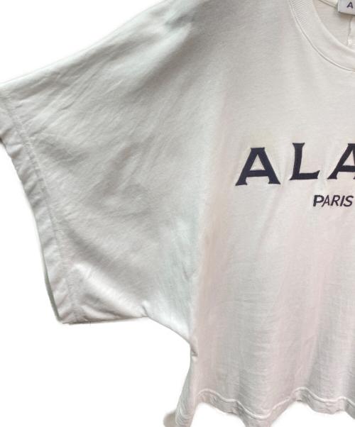 ALAIA（アライア）ALAIA (アライア) ロゴTシャツ ホワイト サイズ:38の古着・服飾アイテム