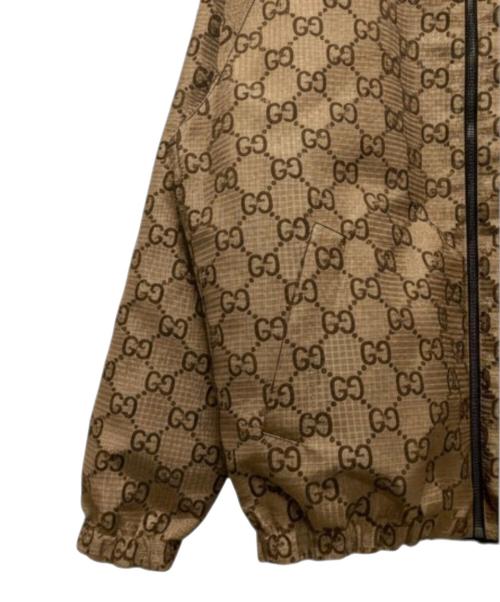 GUCCI（グッチ）GUCCI (グッチ) GGキャンバスリバーシブルジャケット ベージュ サイズ:46の古着・服飾アイテム