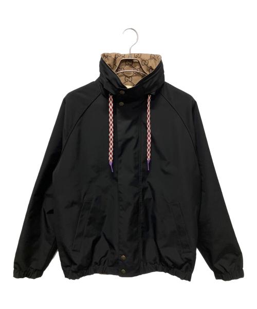 GUCCI（グッチ）GUCCI (グッチ) GGキャンバスリバーシブルジャケット ベージュ サイズ:46の古着・服飾アイテム