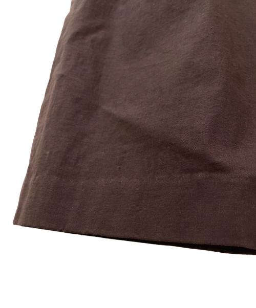 MUSE de Deuxieme Classe（ミューズ ドゥーズィエム クラス）MUSE de Deuxieme Classe (ミューズ ドゥーズィエム クラス) *stretch twill タックパンツ ブラウン サイズ:Freeの古着・服飾アイテム