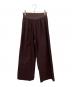 MUSE de Deuxieme Classe（ミューズ ドゥーズィエム クラス）の古着「*stretch twill タックパンツ」｜ブラウン