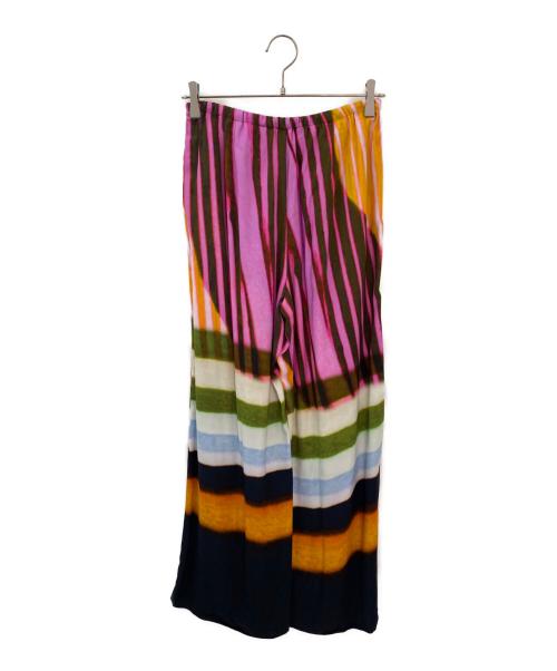 DRIES VAN NOTEN（ドリスヴァンノッテン）DRIES VAN NOTEN (ドリスヴァンノッテン) Len Lye ワイドパンツ マルチカラー サイズ:36の古着・服飾アイテム