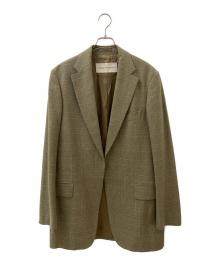 DRIES VAN NOTEN（ドリスヴァンノッテン）の古着「Blur チェック ジャケット」｜カーキ