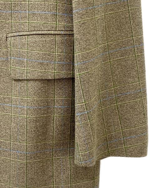 DRIES VAN NOTEN（ドリスヴァンノッテン）DRIES VAN NOTEN (ドリスヴァンノッテン) Blur チェック ジャケット カーキ サイズ:Sの古着・服飾アイテム