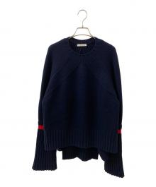 CELINE（セリーヌ）の古着「クルーネックニット」｜ネイビー