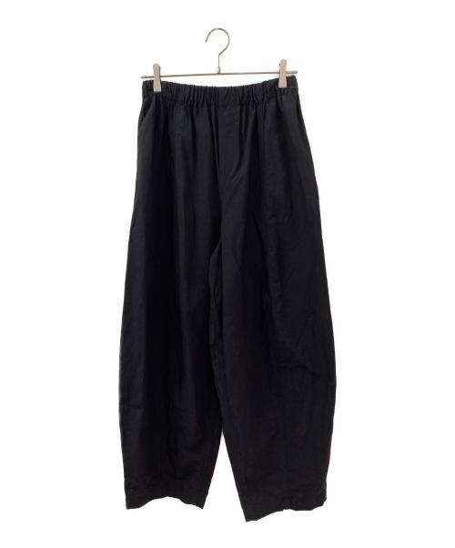 Curensology（カレンソロジー）Curensology (カレンソロジー) コットンリネンドロストパンツ ブラック サイズ:Freeの古着・服飾アイテム