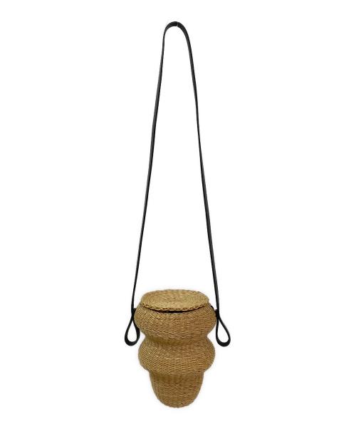 INES BRESSAND（イネスブレッサンド）INES BRESSAND (イネスブレッサンド) No.5 Mini Wave Shoulder Bag - Natural ナチュラルの古着・服飾アイテム