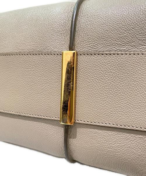 TOD'S（トッズ）TOD'S (トッズ) Tタイムレス　レザー　ショッピングバッグ ベージュの古着・服飾アイテム