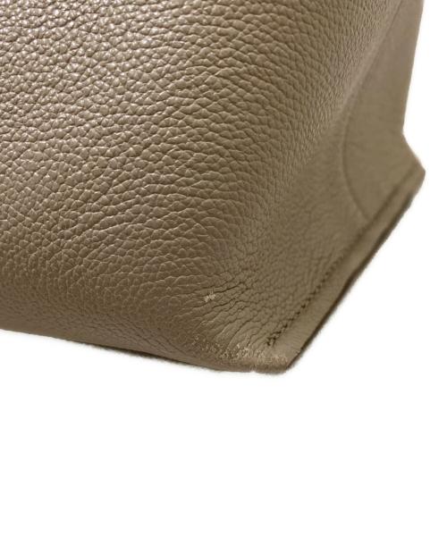 TOD'S（トッズ）TOD'S (トッズ) Tタイムレス　レザー　ショッピングバッグ ベージュの古着・服飾アイテム
