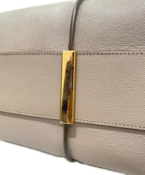 TOD'S（トッズ）TOD'S (トッズ) Tタイムレス　レザー　ショッピングバッグ ベージュの古着・服飾アイテム
