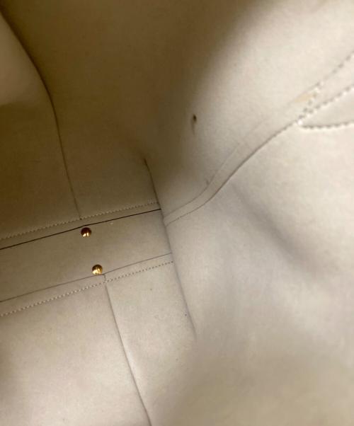 TOD'S（トッズ）TOD'S (トッズ) Tタイムレス　レザー　ショッピングバッグ ベージュの古着・服飾アイテム