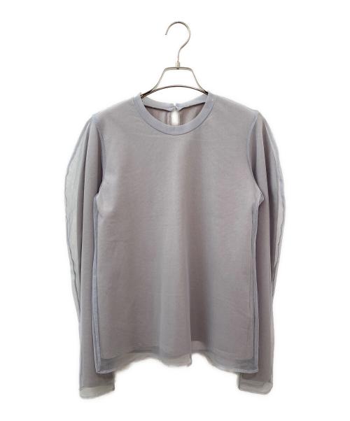 CLANE（クラネ）CLANE (クラネ) MESH LAYERED COMPACT TOPS/メッシュレイヤードコンパクトトップス グレー サイズ:1の古着・服飾アイテム