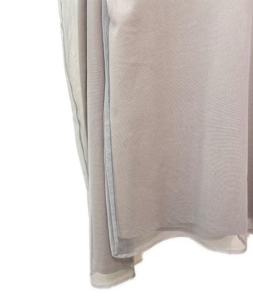 CLANE（クラネ）CLANE (クラネ) MESH LAYERED COMPACT TOPS/メッシュレイヤードコンパクトトップス グレー サイズ:1の古着・服飾アイテム