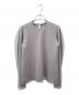 CLANE（クラネ）の古着「MESH LAYERED COMPACT TOPS/メッシュレイヤードコンパクトトップス」｜グレー