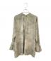 CLANE (クラネ) ダブルフェイスブラウス - RADIAL LINE DOUBLE FACE BLOUSE カーキ サイズ:1：8000円
