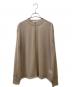 CLANE（クラネ）の古着「LINE SHEER L/S TOPS ラインシアーロングスリーブトップス」｜ベージュ