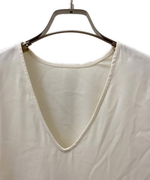 CLANE（クラネ）CLANE (クラネ) W FACE FRINGE TOPS - ダブルフェイスフリンジトップス ホワイト サイズ:2の古着・服飾アイテム