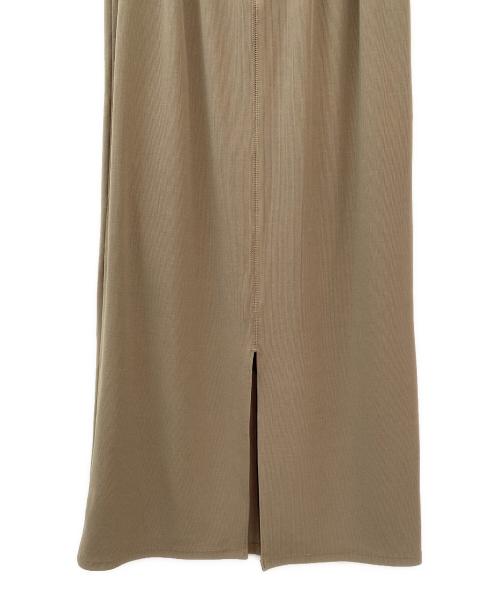 CLANE（クラネ）CLANE (クラネ) バックスリット ロングスカート ベージュ サイズ:1の古着・服飾アイテム