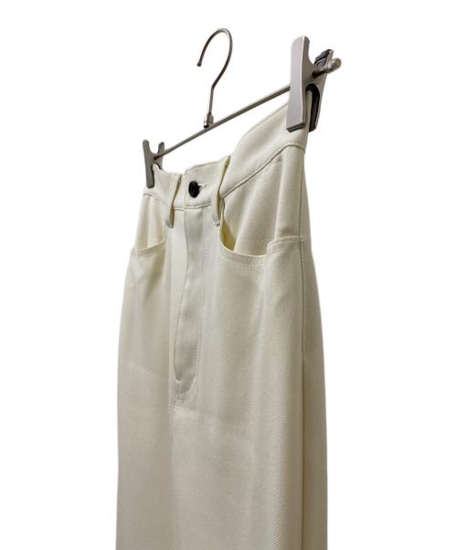 CLANE（クラネ）CLANE (クラネ) STRAIGHT LONG SKIRT/ストレートロングスカート ホワイト サイズ:1の古着・服飾アイテム