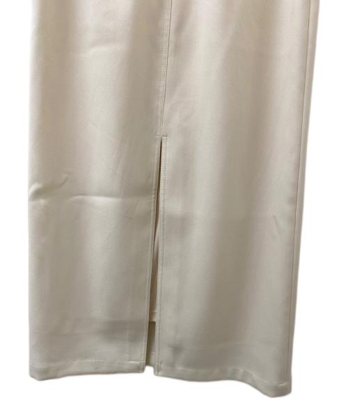 CLANE（クラネ）CLANE (クラネ) STRAIGHT LONG SKIRT/ストレートロングスカート ホワイト サイズ:1の古着・服飾アイテム