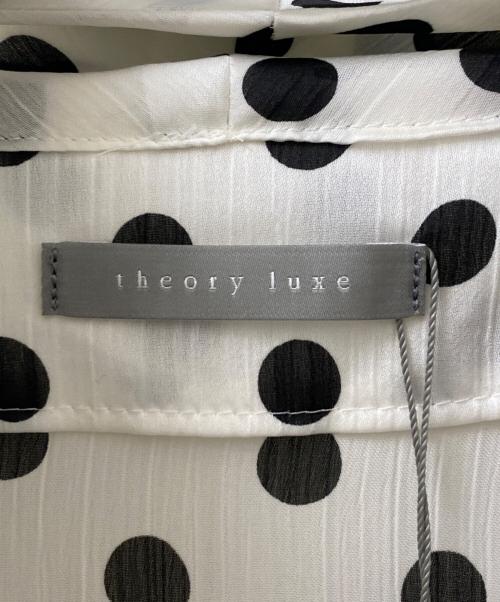 theory luxe（セオリーリュクス）theory luxe (セオリーリュクス) ドットプリントボウタイブラウス ホワイト サイズ:38の古着・服飾アイテム