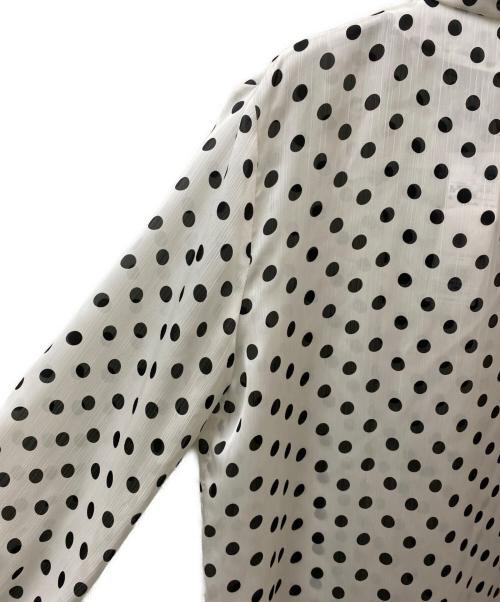 theory luxe（セオリーリュクス）theory luxe (セオリーリュクス) ドットプリントボウタイブラウス ホワイト サイズ:38の古着・服飾アイテム