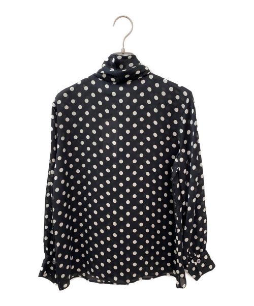 theory luxe（セオリーリュクス）theory luxe (セオリーリュクス) ドットプリントボウタイブラウス ブラック サイズ:S32の古着・服飾アイテム
