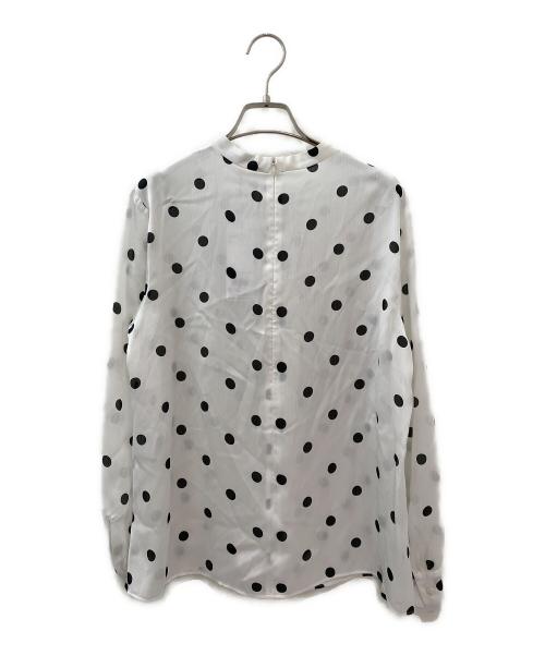 theory luxe（セオリーリュクス）theory luxe (セオリーリュクス) ラッフルタイネックブラウス ホワイト サイズ:38の古着・服飾アイテム