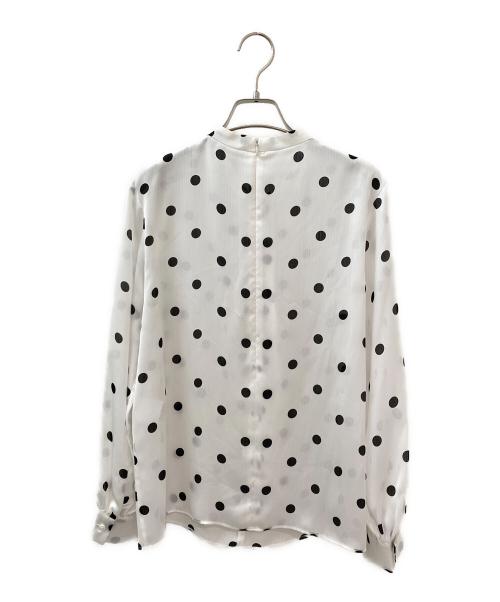 theory luxe（セオリーリュクス）theory luxe (セオリーリュクス) ラッフルタイネックブラウス ホワイト サイズ:38の古着・服飾アイテム