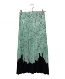 marimekko（マリメッコ）の古着「Piiru Piirto Unikko スカート」｜黄緑
