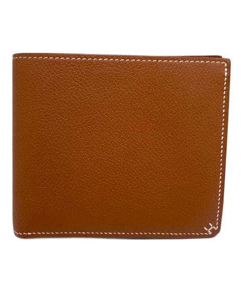 HERMES（エルメス）HERMES (エルメス) H セリエ コンパクトウォレット/H Sellier Compact wallet/2つ折り財布 ブラウン系の古着・服飾アイテム