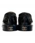 中古・古着 CHANEL (シャネル) ココマーク チェーンロゴ ローファー ブラック サイズ:36 1/2：100000円