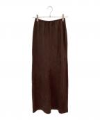Col Pierrotコルピエロ）の古着「Fake suede Maxi スカート」｜ブラウン