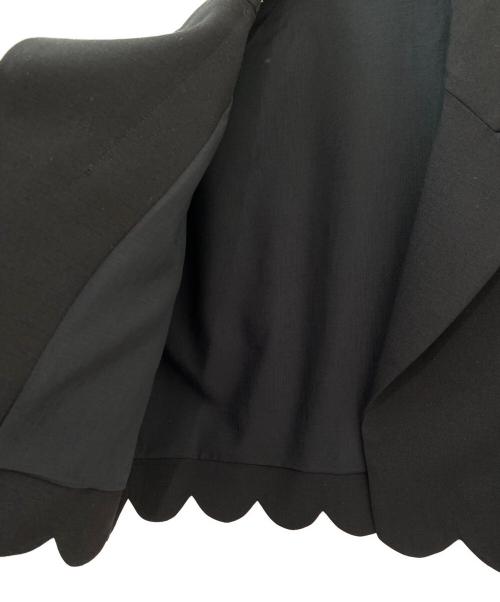 cygne（シーニュ）cygne (シーニュ) スカラップジャケット ブラック サイズ:Ｆの古着・服飾アイテム