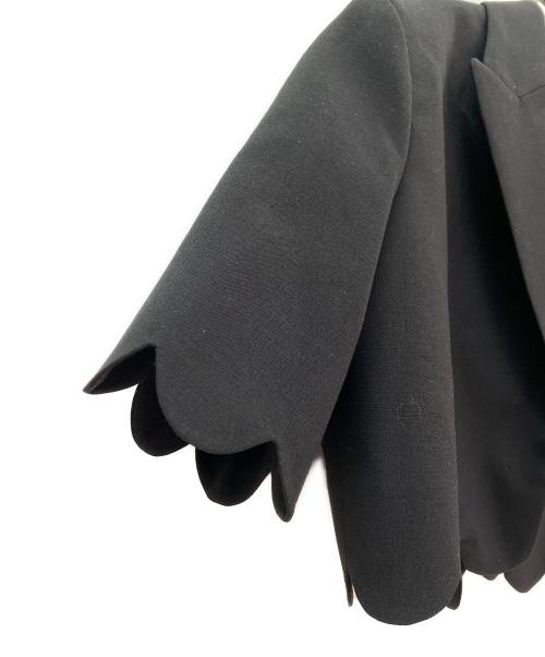 cygne（シーニュ）cygne (シーニュ) スカラップジャケット ブラック サイズ:Ｆの古着・服飾アイテム