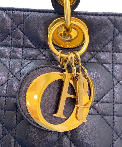 Christian Dior（クリスチャン ディオール）Christian Dior (クリスチャン ディオール) レディディオール ミディアム ブラック サイズ:ミディアムの古着・服飾アイテム