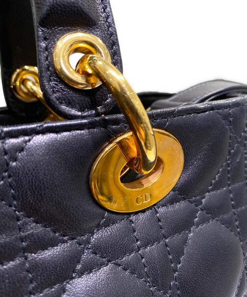 Christian Dior（クリスチャン ディオール）Christian Dior (クリスチャン ディオール) レディディオール ミディアム ブラック サイズ:ミディアムの古着・服飾アイテム