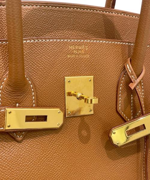 HERMES（エルメス）HERMES (エルメス) Birkin 35/バーキン35/クシュベル/ゴールド金具/□E刻印2001年製 ゴールド サイズ:35の古着・服飾アイテム