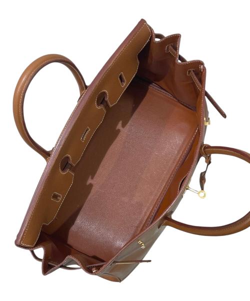 HERMES（エルメス）HERMES (エルメス) Birkin 35/バーキン35/クシュベル/ゴールド金具/□E刻印2001年製 ゴールド サイズ:35の古着・服飾アイテム