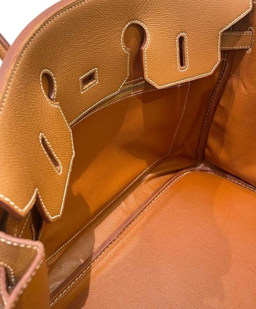 HERMES（エルメス）HERMES (エルメス) Birkin 35/バーキン35/クシュベル/ゴールド金具/□E刻印2001年製 ゴールド サイズ:35の古着・服飾アイテム