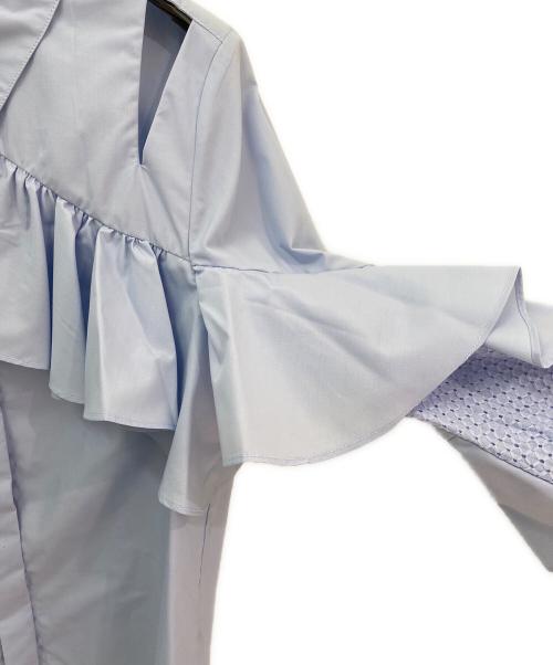 Estalla.K（エステラケー）Estalla.K (エステラケー) Madelina Blouses スカイブルー サイズ:Freeの古着・服飾アイテム