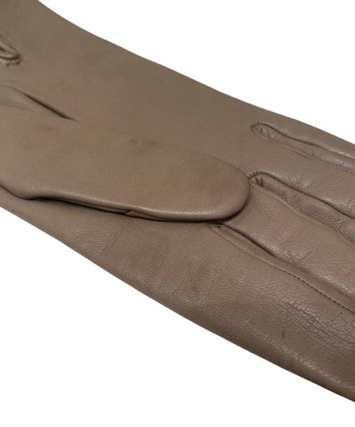 HERMES（エルメス）HERMES (エルメス) レザーグローブ ブラウン系 サイズ:7　1/2の古着・服飾アイテム