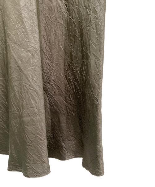 Maison Margiela（メゾンマルジェラ）Maison Margiela (メゾンマルジェラ) サテンスカート グレー サイズ:36の古着・服飾アイテム