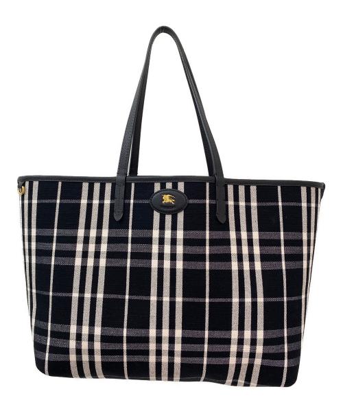 BURBERRY（バーバリー）BURBERRY (バーバリー) リバーシブルブルームズベリートート ミディアム ブラック サイズ:ミディアムの古着・服飾アイテム