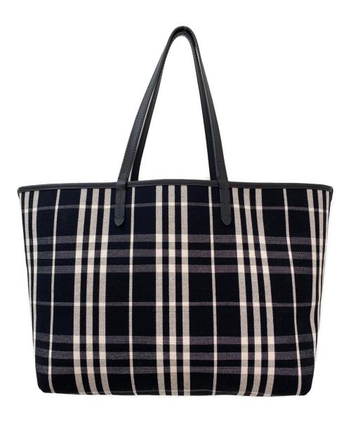 BURBERRY（バーバリー）BURBERRY (バーバリー) リバーシブルブルームズベリートート ミディアム ブラック サイズ:ミディアムの古着・服飾アイテム